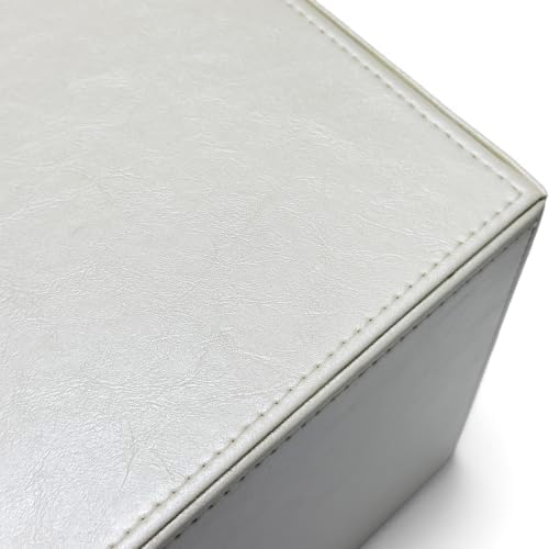 UnionBasic Document Organizer, 3-Drawer File Cabinet Document Storage Box, Office Desktop Filing Organizer, Creamy White - Image 5