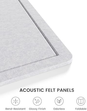 Fluxynara 35.4" x 23.6" Bulletin Board, Soft Gray - Image 3