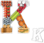 13.8" Acrylic Letter Charcuterie Tray,Fillable Alphabet Box (Letter K) by Tdsuco