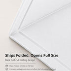 72 x 48 Inch White Felt Bulletin Board for Wall, Frameless - Image 4