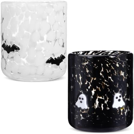 SiliFine 2 Pack Halloween Icon Juice Glasses, 14 oz by SiliFine