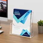Acrylic Brochure Holder 8.5 x 11 inch 6 Pack, Flyer Holders Display Stand - Image 7