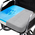 CYLEN Ifoam Memory Foam Layer Wheelchair Cushion - Seat Cushion for Wheelchair-Office Chair, Kitchen Chair-Pressure Sore and Tailbone Pain Relief-High Dense Polyfoam Base (Grey, 18×16×3 inch) by CYLEN