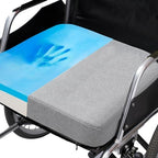 CYLEN Ifoam Memory Foam Layer Wheelchair Cushion - Seat Cushion for Wheelchair-Office Chair, Kitchen Chair-Pressure Sore and Tailbone Pain Relief-High Dense Polyfoam Base (Grey, 18×16×3 inch) by CYLEN