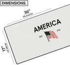 MPCO. America 1776 Gaming Desk Pad, 36" x 17" Duraglyde Fabric Desk Mat - Image 2