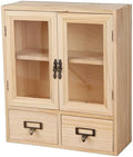 Narrow Vintage Pine Apothecary Cabinet 2 Door 2 Drawer Burlywood by RZGZKLSH%E2%80%93HomePerfected