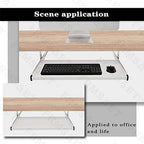 FRMSAET Under Desk 20/24/30 inch Keyboard Drawer Platform (20 in, White) - Image 6