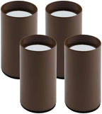 Round Steel Riser, 4.1-4.8 Inch Height, Fits 2.25 Inch Leg, 4Pcs Brown by LCLICTOP