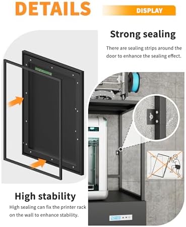 Multiple 3D Printer Stand with Filament Moisture-Proof Storage - Image 4