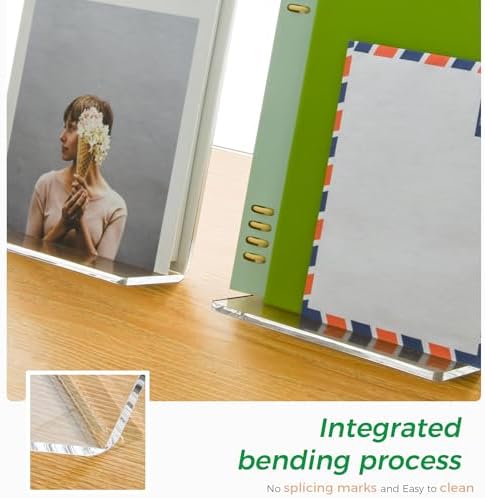 Acrylic Book Stand, Book Display Holder 6 x 9, Clear Acrylic Display Easel Transparent Display Stand Holder Tablet Holder for Album, CD, Magazine, Picture, Plate, Artworks, Phone, (2-Pack) - Image 4