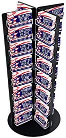 Marketing Holders Rotating Business Card Holder Clear on Black Lightweight Acrylic 64 Slot Counter Display for 3.5" x 2" Gift Cards in Retail Stores and Salons - Image 3