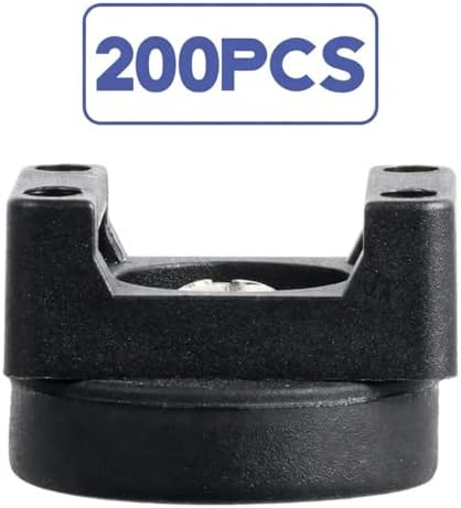 Yookeer 200 Pcs Magnetic Zip Tie Mount Cable Clips Black, 22 mm - Image 3