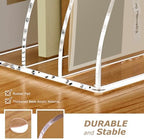YUXUN Clear Acrylic Vertical File Organizer for Desk, 5 Compartments - Image 3