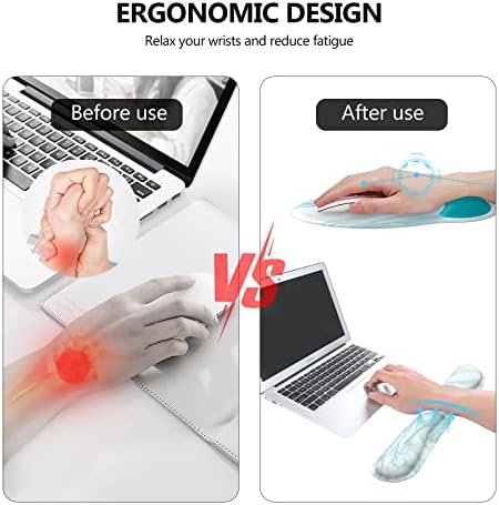 iLeadon Desk Mat with Wrist Rest,Large Gaming Mouse Pad with Wrist Rest - Image 3