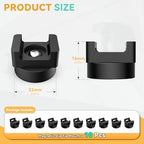 10 Pcs Magnetic Zip Tie Mount Base 26lbs Strong Magnetic Zip Tie Holder Multipurpose Magnet Cable Tie Clips Holder Wire Management Clips for Home Office Marine Electrical Wiring Organization Black - Image 3