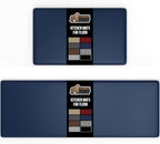 GORILLA GRIP Cushioned Kitchen Mats for Floor, 2 PK, 17x29+17x59, Navy by GorillaGrip
