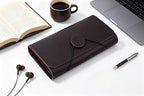 Genuine Leather A6 Receipt Organizer, Leather Expanding Accordion File Folder, 7 Pockets Expanding Bill Receipt Holder for Receipts,Invoices,Coupons,Cards, 7.8X4.3 Inches - Image 6