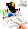 Desk Organizer Dry Erase Desktop Whiteboard with Storage, to Do List Board by Home