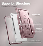Dexnor Case for Samsung Galaxy Tab S10 Lite /S10 FE/S9 FE 10.9 Inch(2025/2023), [Built in Screen Protector & Kickstand] with Pen Holder Heavy Duty Full Body Cover for S9 FE 5G Tablet Case -Pink - Image 5