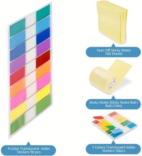 Post It Note Holder 5-in-1 Desktop Note Holder with Pop-Up Sticky Dispenser & Magnetic Paperclip Case - Image 2