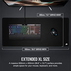 Corsair MM350 PRO Spill-Proof Cloth Gaming Mouse Pad – Extended XL – Black - Image 5