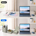 CPC Emerald Green Block Print Set of 3 Desk Organizer - Image 5