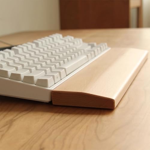 HomeDo Wooden Ergonomic Wrist Rest for Mechanical Keyboard,Fits 104 Key - Image 4