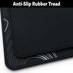 Mega Size Gaming Mouse Pad - Anti Slip Rubber Base - Stitched Edges - Large Desk Mat - 48" x 24" x 0.16" (Mega, Topographic) - Image 3