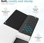 Ospelelf Keyboard Wrist Rest, Ergonomic Memory Foam Wrist Support for Typing & Gaming, Tilted Keyboard Pad, Aesthetic Desk Accessories for Office, Relief for Carpal Tunnel & Wrist Pain, Black Gray - Image 3