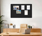 Bulletin Board 36" x 24" Felt Cork Board - Decorative Pin Board, Black - Image 2