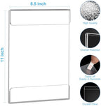 EHWINE Acrylic Sign Holder 8.5 x 11 Wall Mount, 10 Pack Clear Flyer Holders - Image 3