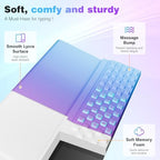 Ospelelf Keyboard Wrist Rest, Ergonomic Memory Foam Wrist Support for Typing & Gaming, Tilted Keyboard Pad, Aesthetic Desk Accessories for Office, Relief for Carpal Tunnel & Wrist Pain, Purple Blue - Image 3