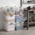 IRIS USA 6-Pack 55 Quart Clip Box with Latching Lid - Image 3