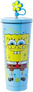 Silver Buffalo Spongebob Squarepants, Stainless Steel Tumbler, 24oz by SilverBuffalo