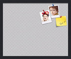 PinPix 22x18 inch Cork Bulletin Board. This Decorative Framed Pin Board Comes with Diamond Pattern in Light Grey Design and Satin Black. Ideal for Home, Office Decor or School (PinPix-524) by PinPixBulletinBoards