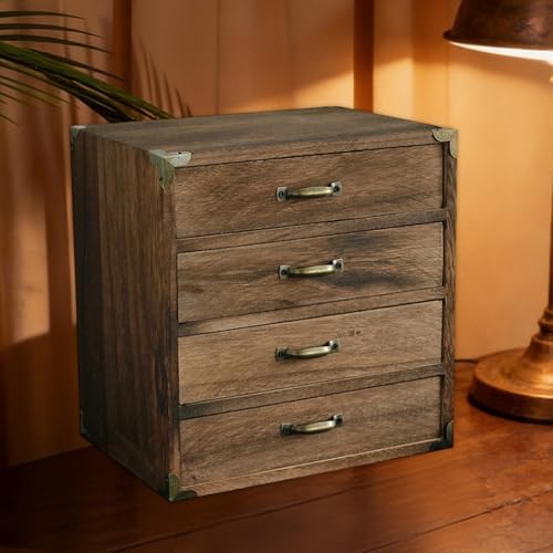 Desktop Drawer Organizer Retro Durability Decorative Practical Multifunctional - Image 5