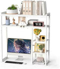 Aetheris Desktop Organizer Shelf, 30" Wooden Office Storage Rack, Display Shelf Rack, 5 Tier Desktop Display Rac, Desk Shelf, Desk Hutch for Computer Monitor by Unknown