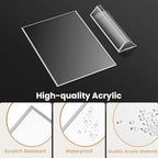 8.5X11 Silver Frames Double-Sided Acrylic Sign Holder, 6 Pack - Image 4