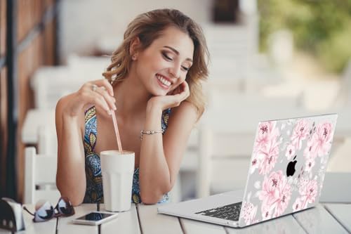 CISSOOK for MacBook Air 15 inch 2023-2026 Case M5 M4 M3 M2 Cute Pink Flower - Image 7