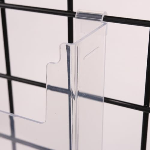 SSWBasics Clear Acrylic Literature Holder for Wire Grid | Fits 8.5 x 11 Inch Documents | Durable & Versatile - Image 4