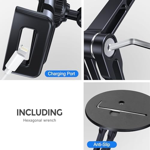 Heavy Duty Tablet Stand, 360° Rotation iPad Holder Stand for Desktop - Image 3