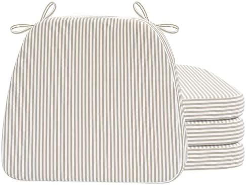 AAAAAcessories Chair Cushions for Dining Chairs, 17 x 16 x 2 in, Set of 4 by AAAAAcessories