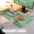 TheTrulyCharter- Cloud Wrist Rest Keyboard, Mouse Pad, Wrist Rest for Computer Keyboard, Cloud Drink Coaster and Simple Mouse Pad. (Sage-Star- Sky) - Image 3