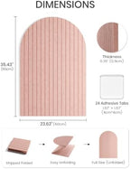 Large Arched Felt Bulletin Board 35.4''×23.6'', Pink - Image 3