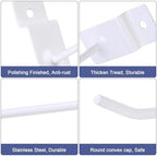 Tandefio 100 Pcs Slatwall Hooks 6 Inch Metal for Panel Display - Image 4