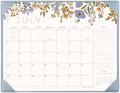 Desk Calendar 2026 with Desktop Mat, Cabbrix Large Desk Pad Calendar 21 x 17 Inch Cover 18 Months Runs From July 2026 to December 2027, Floral Design Calendar 2026 for Home School and Office (Blue, 21 x 17") by CABBRIX