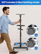 Projector Stand, 2-Shelf Laptop Tripod Stand with Adjustable Height - Image 5