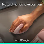 Logitech Wave Keys & Lift Vertical Mouse Ergonomic Wireless Combo - Rose - Image 5