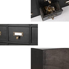 Apothecary Drawers Apothecary Cabinet with Drawers, Black - Image 7