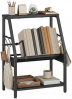 HOOBRO Desktop Bookshelf, 3-Tier Desk Organizer Shelf, Small Office Shelves by HOOBRO